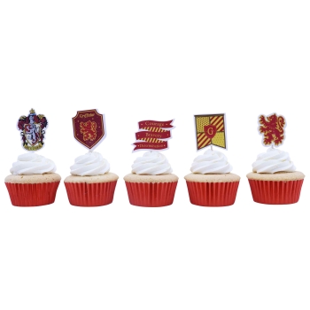 Cupcake Topper - Gryffindor House